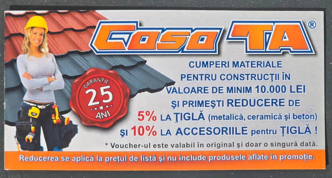 Voucher Reducere Țiglă și Accesorii